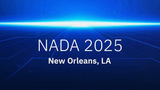 dark background with brightly lit horizon and the words "NADA 2025 New Orleans, LA"